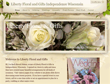 Tablet Screenshot of liberty-floral.com